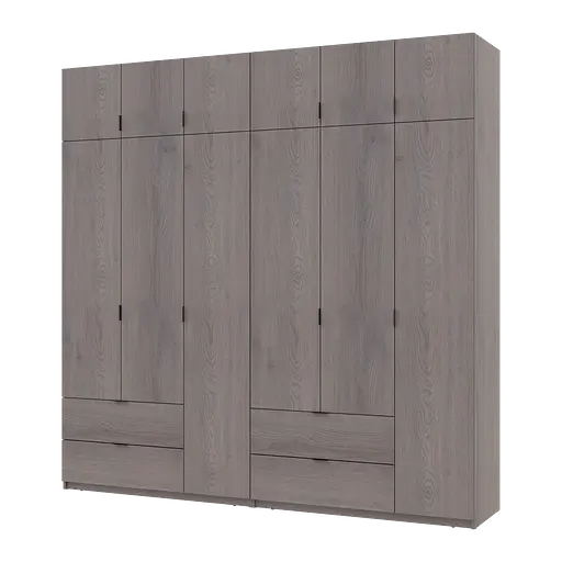 Шкаф для одежды Doros Лукас Канноло/Канноло 3+3 ДСП 240х50х240 (42005241)