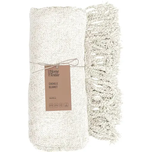 Плед Ardesto Chenille 140х190 см айвори (ART0202CH) - фото 1
