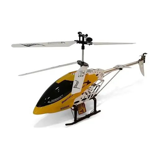 Гелікоптер на радіокеруванні, акумулятор, 43 см, світло, гіроскоп, 67x22.5x10.5 см, BR6608 (В асортименті) - фото 3