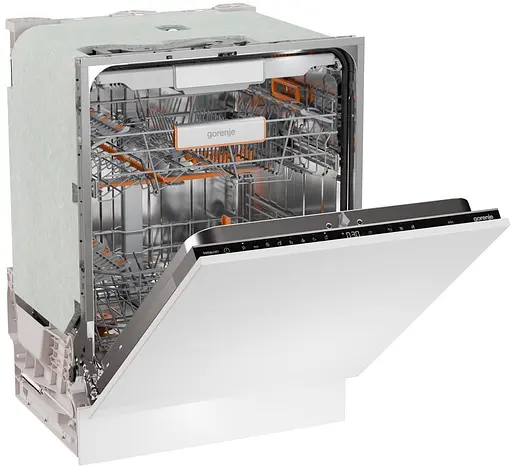 Посудомоечная машина Gorenje встраиваемая, 16 комплектов A+++, 60 см, инвертор, Wi-Fi, AquaStop белый - фото 3