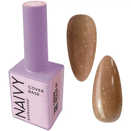 Базове покриття Naivy Professional Gliter №01 Crеme Brulle 15 мл