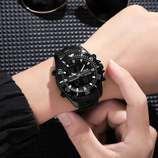 Мужские наручные часы Skmei 1850 (Черный) - фото 6