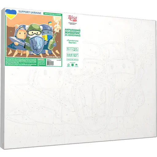 Картина по номерам Rosa Start Пушистики Часовые 35x45 см - фото 2