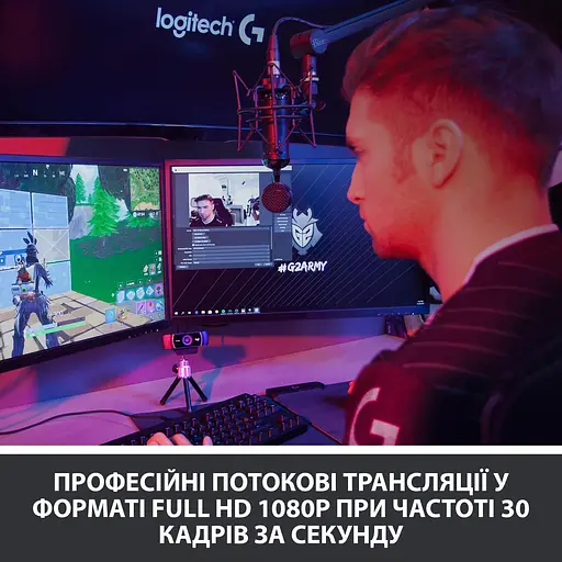 Веб-камера Logitech C922 Pro Stream FullHD Black (960-001088) - фото 2