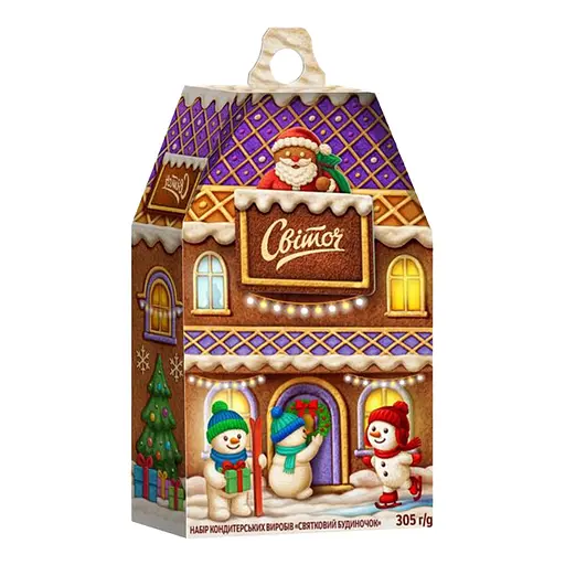 Подарунковий набір цукерок Світоч Святкові традиції 305 г (938370) - фото 4