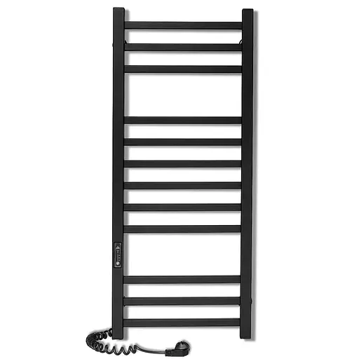 Електрична рушникосушарка Laris Зебра Імідж ЧФЧ12 350x900 Е ліва R3 73207654, Чорний матовий, Ліве, Електронний - фото 2