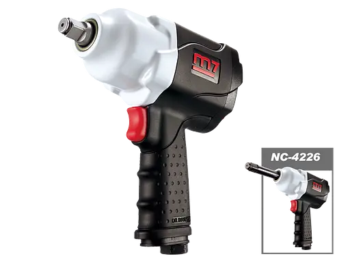 Пневмогайкокрут 1/2" 881Нм, 9000об/мин, 119л/мин, удлиненный вал