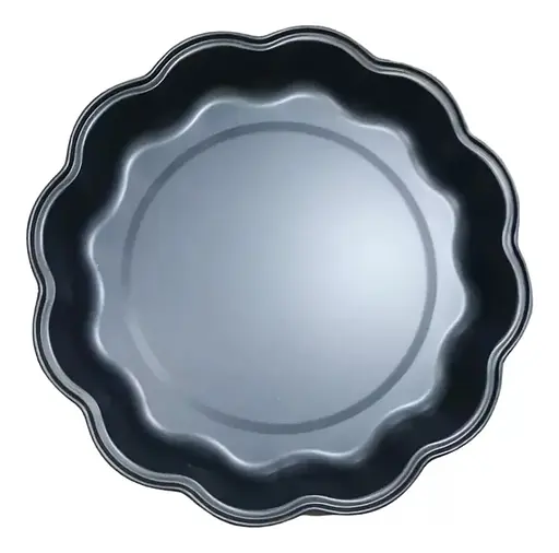 Форма для випікання пирога з тефлоновим покриттям, кругла, з хвилеподібними краями (діаметр 29.5 см), Kitchen Master Червоний 87558 - фото 8