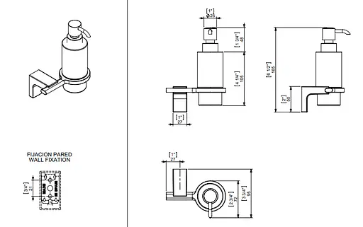 Дозатор для жидкого мыла Sonia Eletech 114252, Хром - фото 3