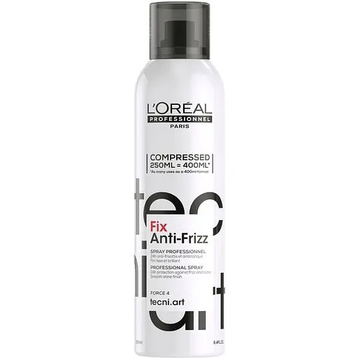 Лак для волос L'Oreal Professionnel Tecni.Art Fix Anti-Frizz сильной фиксации с антистатическим эффектом 250 мл - фото 1