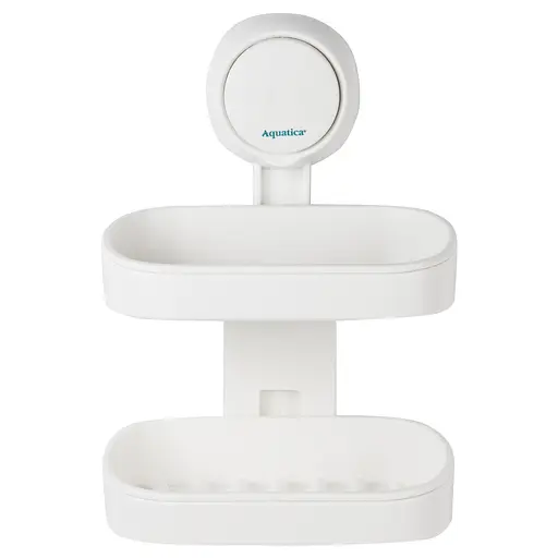 Мыльница на вакуумной присоске Aquatica двойная s42 142×111×201мм (9784290) - фото 1