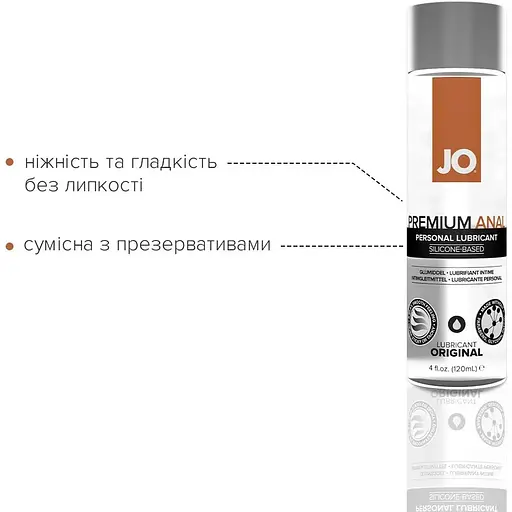 Анальна змазка System JO Anal Premium - Original (120 мл) - фото 3