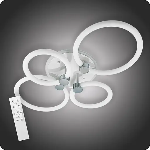 Люстра світлодіодна 517 Light 3color з пультом 68Вт Білий (01924) - фото 1