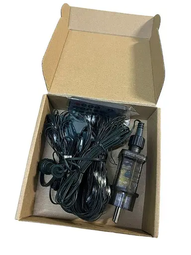 Вулична гірлянда сітка SunLamp 120 LED, 2x2 метри з пултом управління, ідеальна для саду та парків - фото 2