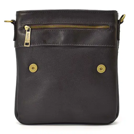 Чоловіча шкіряна сумка через плече TARWA 25х24х5 см sum0025380 - фото 6
