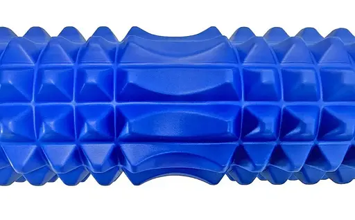 Масажний ролик (роллер) PowerPlay 4406 EVA Massage Roller Синій 45x12 см (PP_4406_Blue) - фото 2