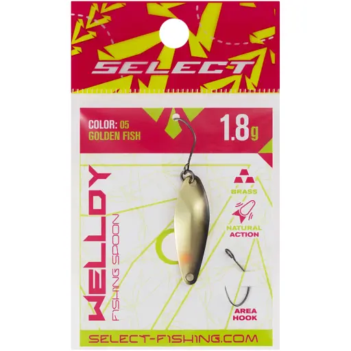 Блешня Select Welldy 1.8g 31mm #05 Golden Fish - фото 2