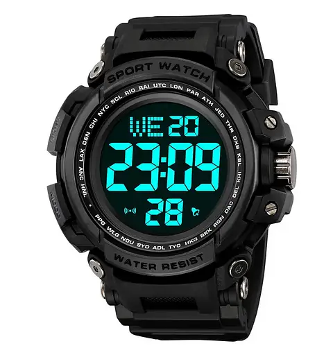 Часы мужские наручные спортивные Skmei 2422 (Черный) - фото 3