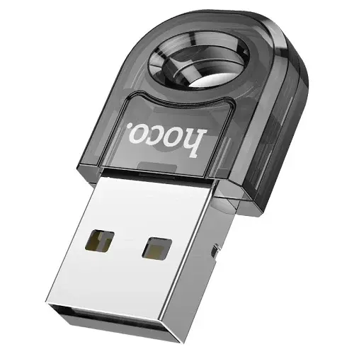 Адаптер USB bloetooth, Hoco UA28, v5.1, черный, Slim - фото 1