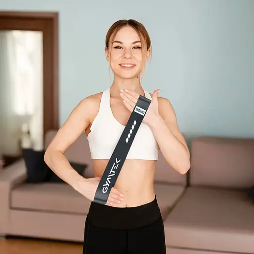 Набор резинок для фитнеса Gymtek 0,5-30кг серый - фото 2