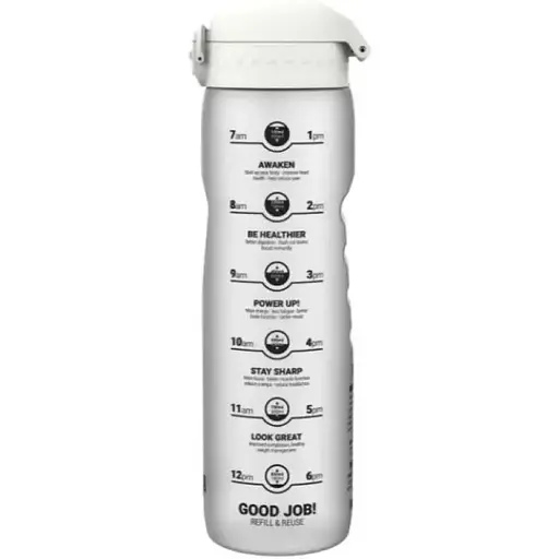 Пляшка для води ION8 1000 мл BPA Free Times To Drink (ЕКО пляшка) Ice (I8RF1000PIMOT2) - фото 1