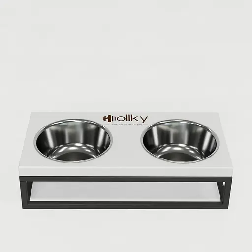 Hollky Base S — миски на підставці для маленьких собак та котів (2 × 0,45 л) - фото 3