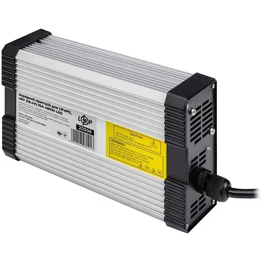 Зарядний пристрій для акумуляторів LiFePO4 48V (58.4V)-10A-480W-LED - фото 1