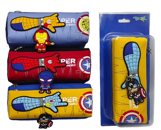 Пенал-косметичка із підвіскою Герой Марвел, 2 змійки, 5837 (В асортименті) - фото 2