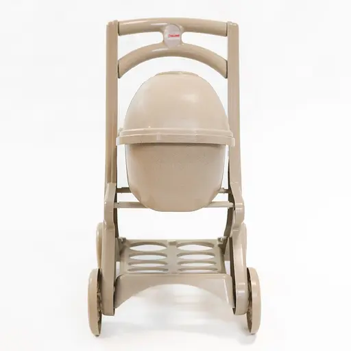 Коляска для ляльок з люлькою 0121/02eco бежевий - фото 4