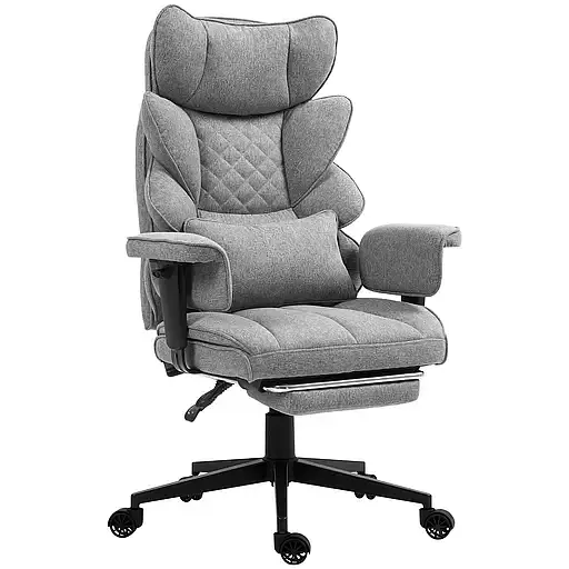 Офисное кресло GT Racer серое (B-2511 Fabric Gray) - фото 1