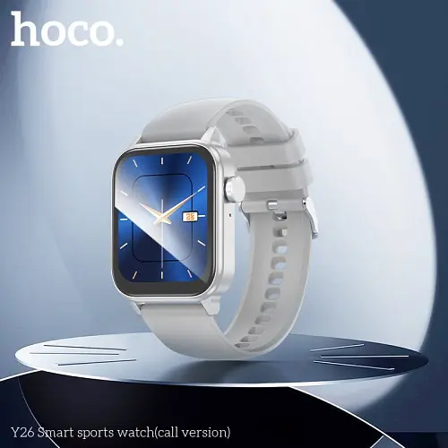 Смарт-годинник Hoco Y26 Smart sports watch(call version) сріблястий - фото 2