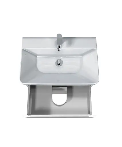 Тумба Мойдодир Unik 70-A Белый с умывальником Vivace 70 Белый - фото 5