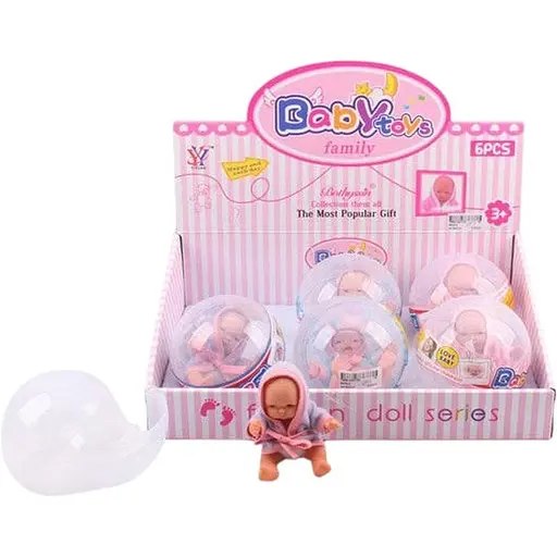 Маленькая кукла-пупс 9909-3 в колбе