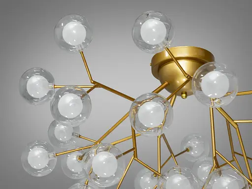 Пріміум-клас в світі світла, дизайнерська люстра "Світлячок", 36 ламп - фото 3