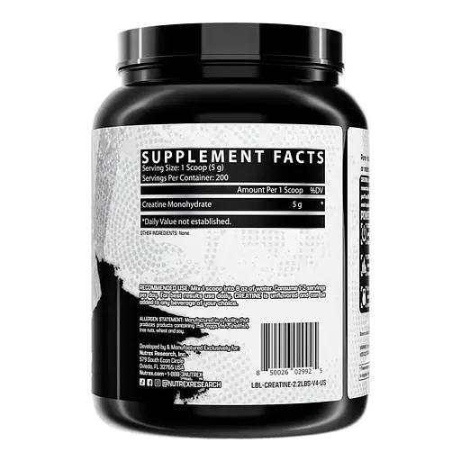 Моногидрат креатина Nutrex Research Creatine Monohydrate, 1 кг - фото 3