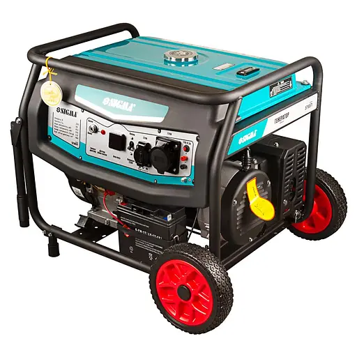 Бензиновий генератор Sigma 8.5/9.0 кВт, однофазний, ручний/електро запуск (5710571) - фото 3