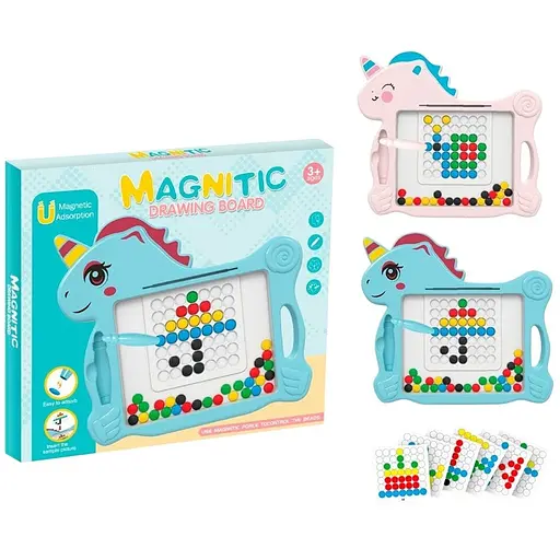 Дошка єдиноріг магнітна гра мозаїка картки 28×25 см 761-11 - фото 1