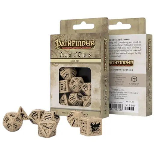 Набор кубиков Pathfinder Council of Thieves Dice Set , 7 шт. (SPAT65) - фото 1