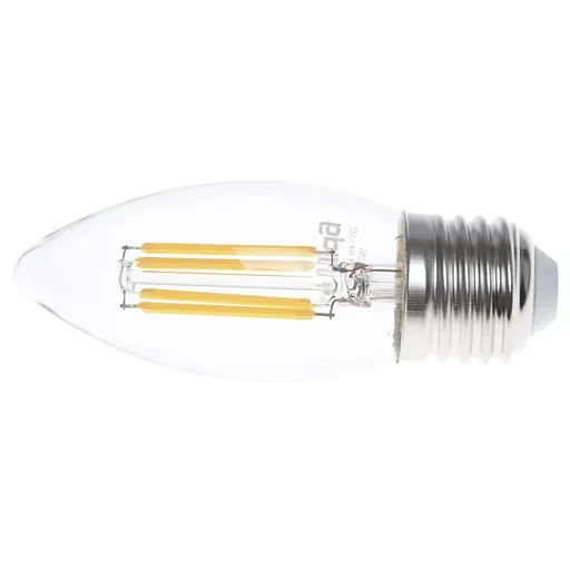 Лампа Brille филаментная LED E27 4W 4 pcs WW C35 COG 220 В - фото 2