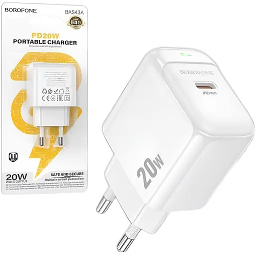 МЗП Borofone BAS43A PD20W черный