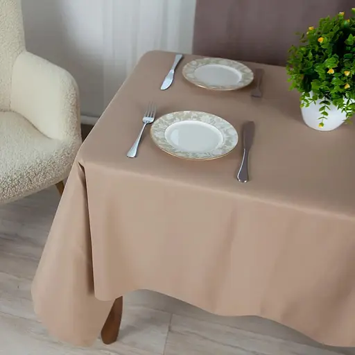 Скатерть ТЕП Aquastop водоотталкивающая Sand 140x180 см (С-04190_29827) - фото 1