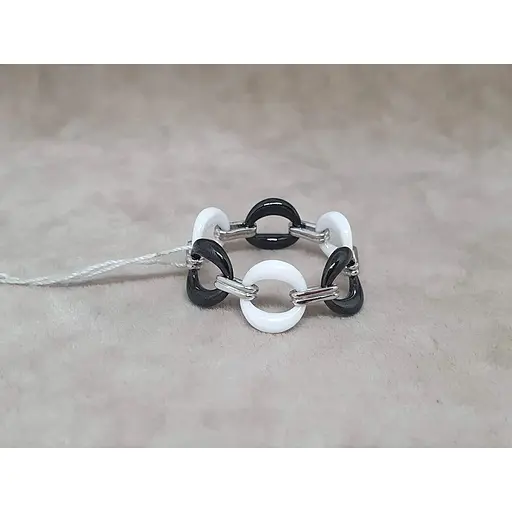 Срібне кільце Aurora з керамікою. С1144ЧБ 19 - фото 2