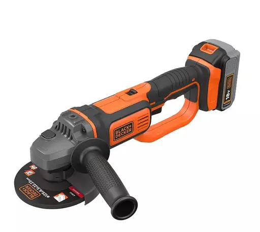 Шлифмашина угловая - болгарка аккумуляторная Black&Decker с АКБ и ЗУ BCG720M1 - фото 1