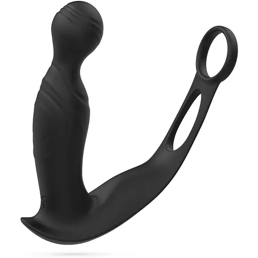 Стимулятор простати Crushious Flamma 16 см (чорний)