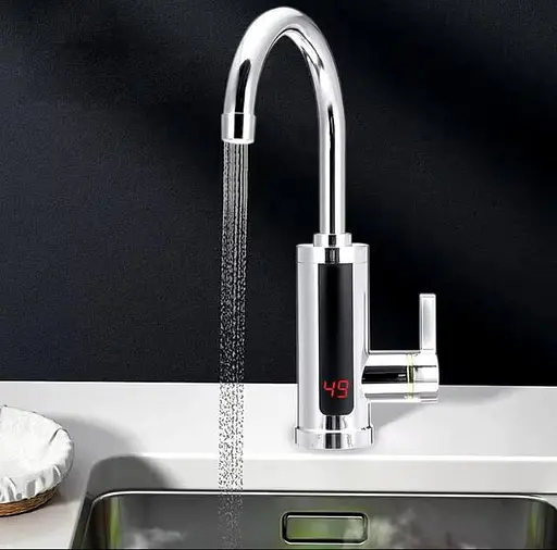 Водонагрівач проточної води Dеlimano rx-011 електричний кран з дисплеєм LCD змішувач з підігрівом води - фото 7