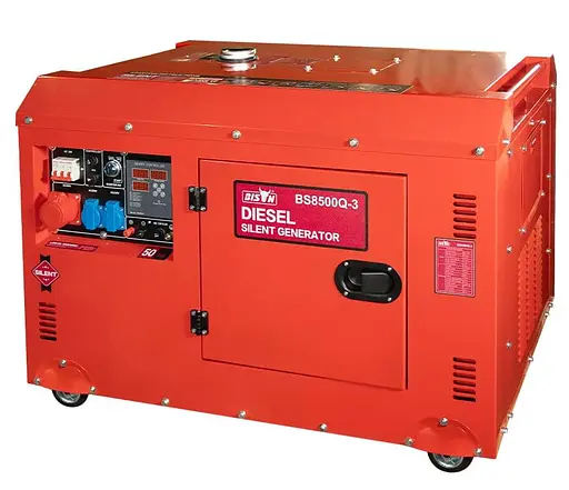 Генератор Синхронний Bison 6 кВт BS8500Q-3 / 6000 Вт / Дизель (41-00413) - фото 1