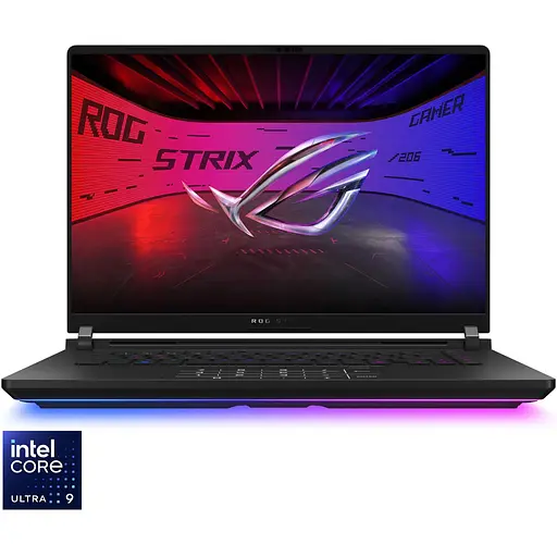 Ноутбук Игровой ASUS ROG Strix SCAR 16 G635LW с процессором Intel Core Ultra 9 275HX pana la 5.4GHz, 16", 2.5K WQXGA, Mini LED, 240Hz, G-Sync, 64GB DDR5, 2TB SSD, 2TB