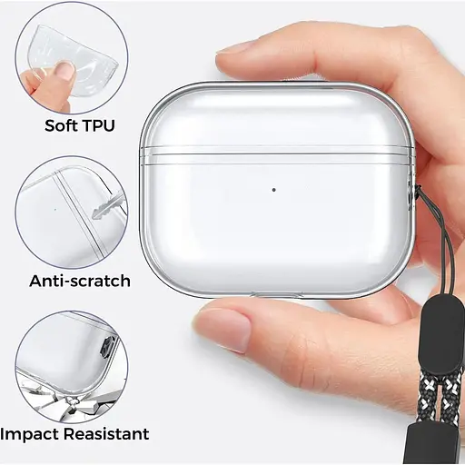 Чехол AhaStyle Transparent Case для Airpods Pro 2 Transparent [133864] - фото 6