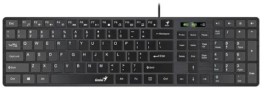 Комплект (клавіатура + миша) Genius C-126 SlimStar USB Black Ukr (31330007407) - фото 2