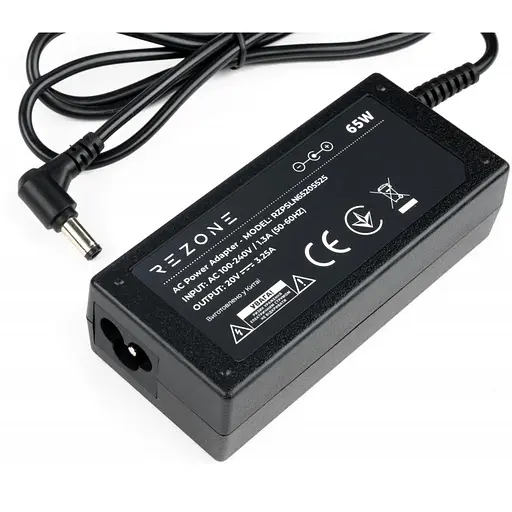 Блок живлення до ноутбуку Rezone Lenovo 65W 20V 3.25А 5.5x2.5 RZPSLN65205525 - фото 1